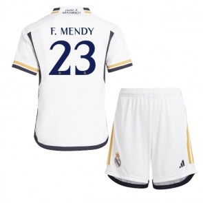 Real Madrid Ferland Mendy #23 Replica Home Stadium Kit for Kids 2023-24 Short Sleeve (+ pants)